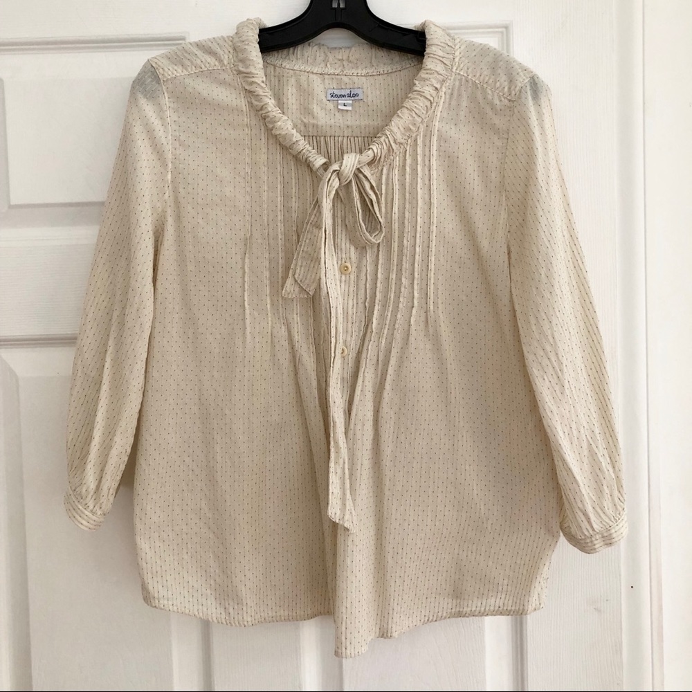 STEVEN ALAN pussy bow frenchy top